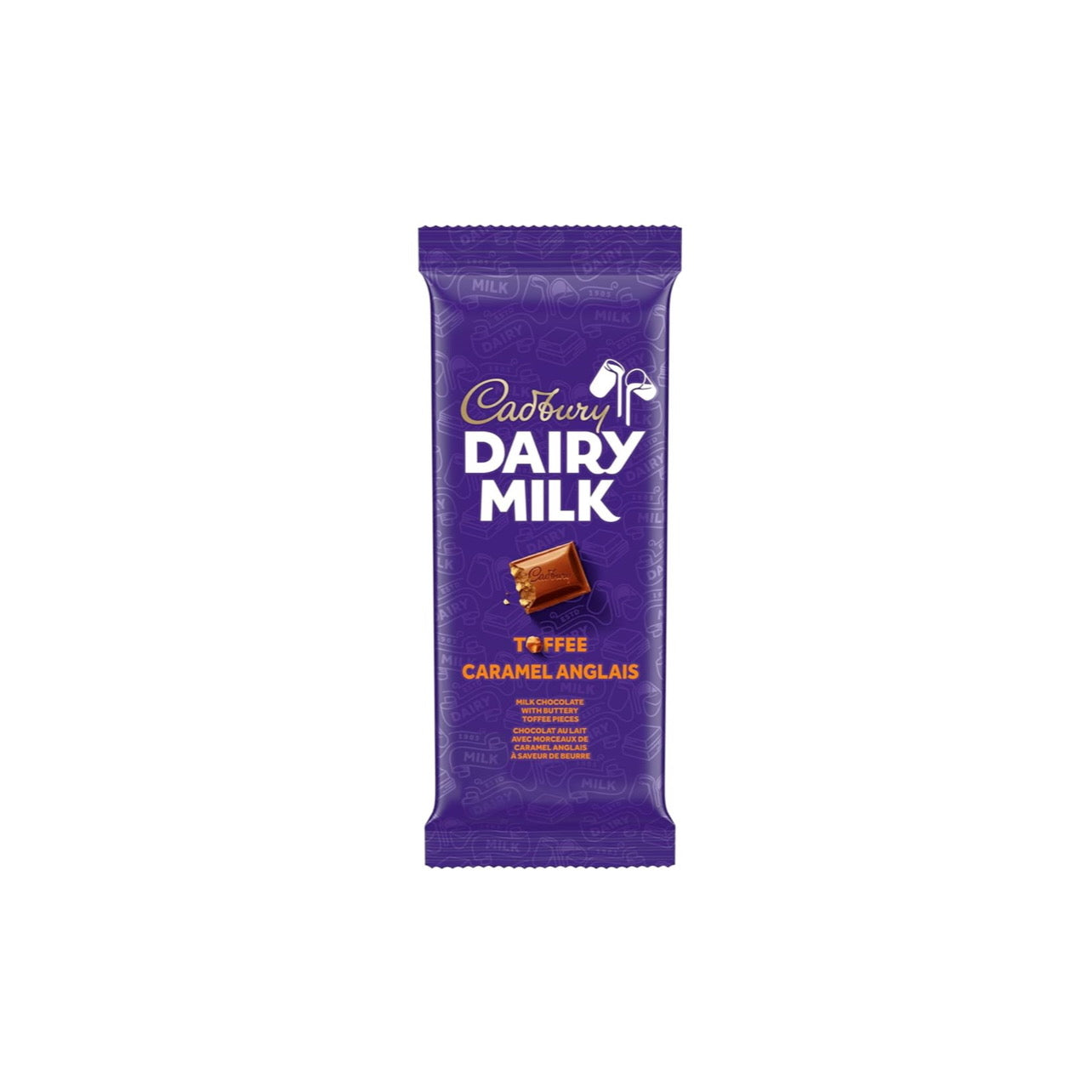 Cadbury Dairy Milk Toffee Caramel Anglais Chocolate Bar (90g) - Canada