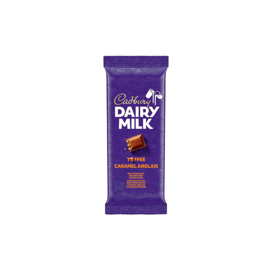Cadbury Dairy Milk Toffee Caramel Anglais Chocolate Bar (90g) - Canada