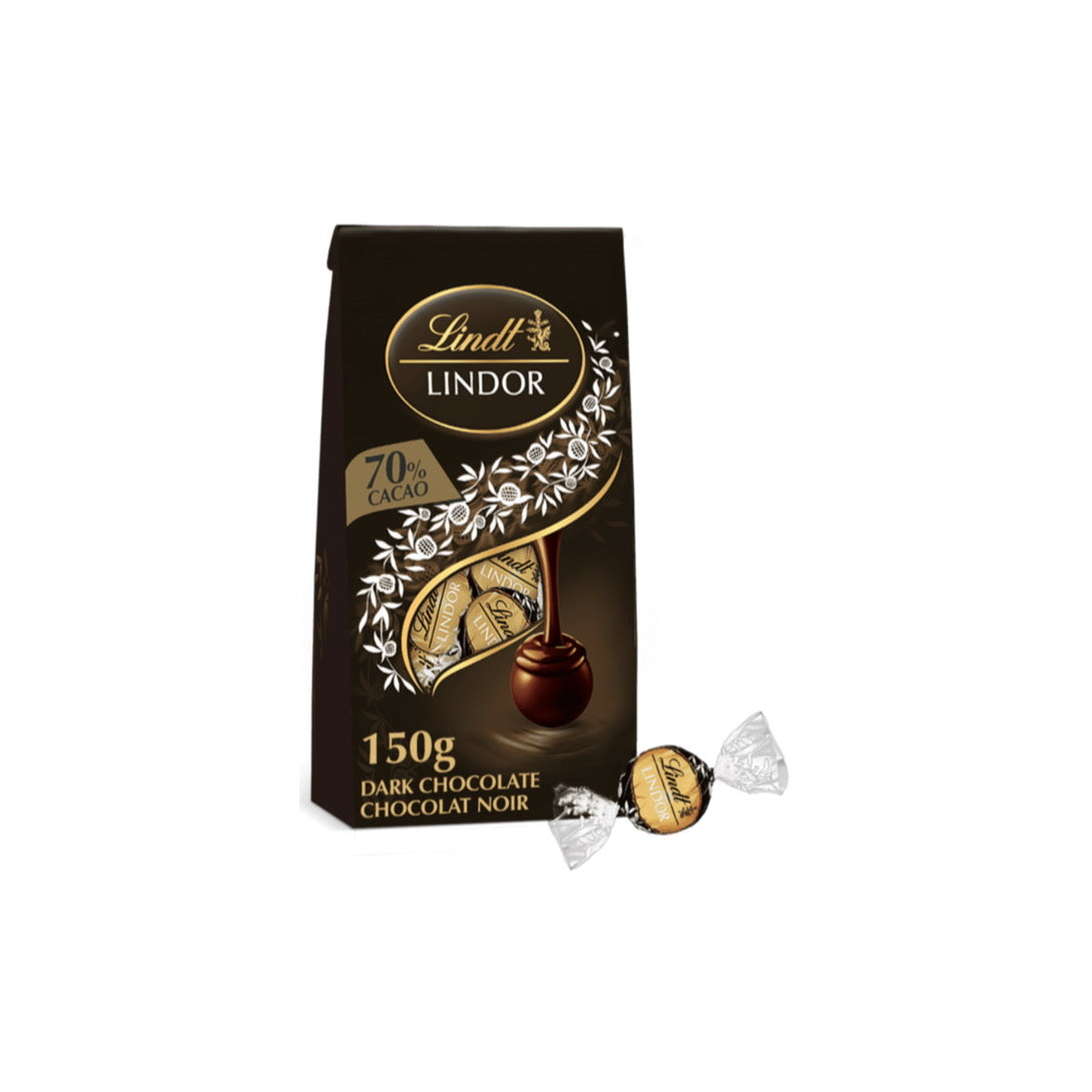 Lindt Lindor 70% Cacao Dark Chocolate Truffles (150g) - Canada