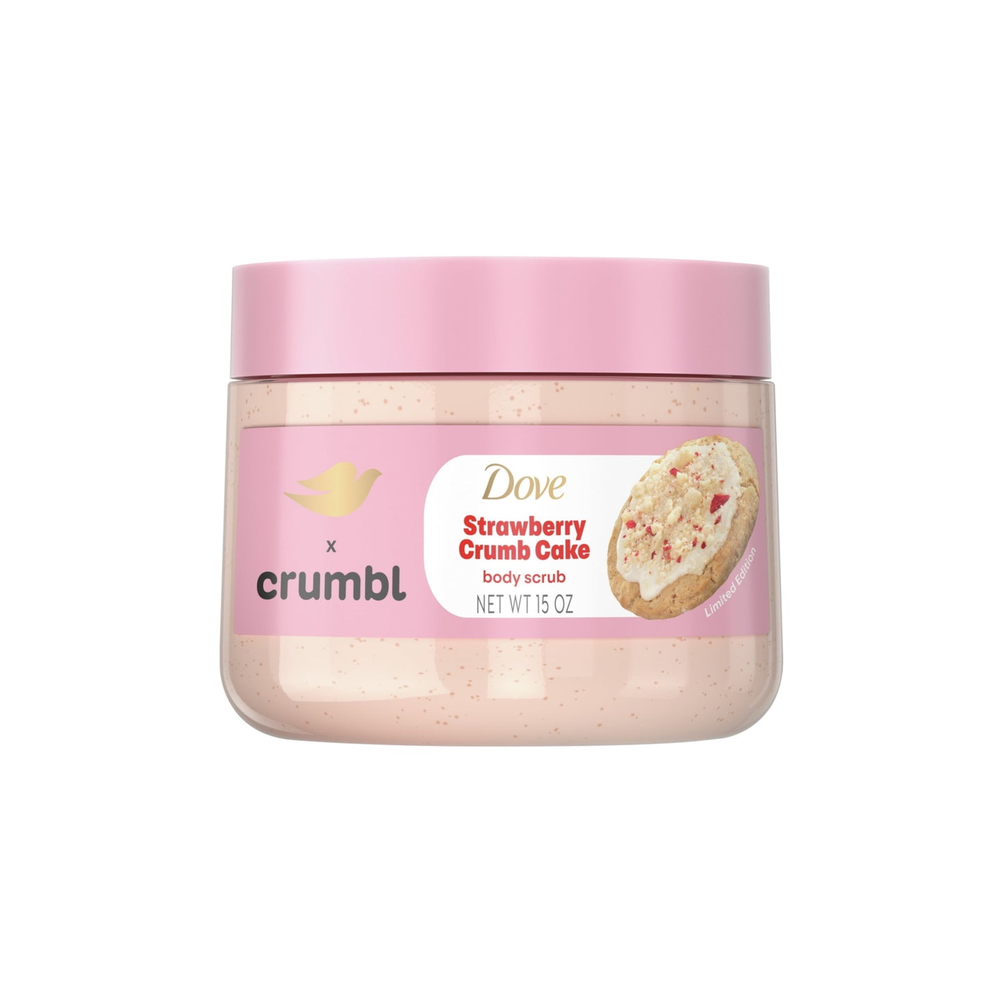Dove X Crumbl Strawberry Crumb Cake Body Scrub (425g) - America