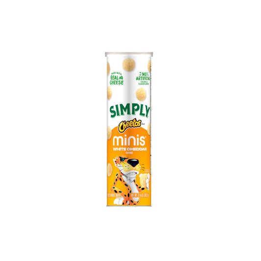Cheetos Simply White Cheddar Minis Tube (102g) - America