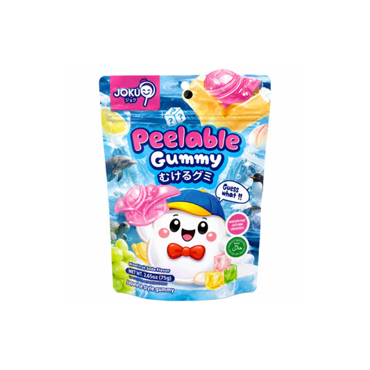Joku Peelable Gummy Mixed Fruit Soda Gummies Blue Peg Bag (75g) - China