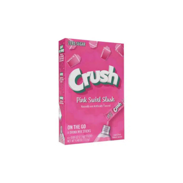 Crush On The Go Pink Swirl Slush Drink Mix 6-Pack (13.5g) - America