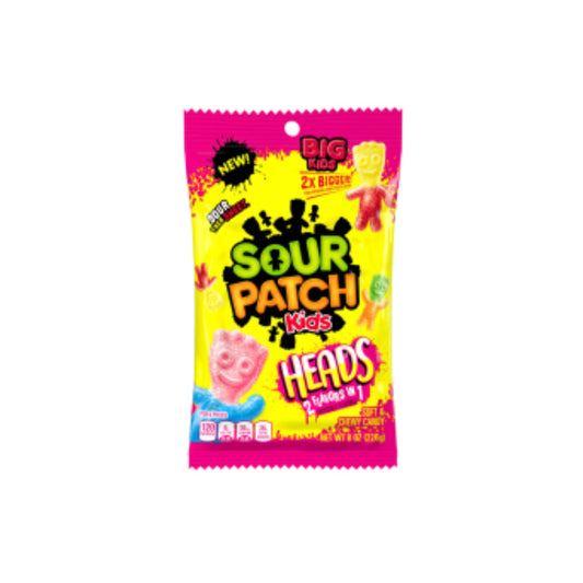 Sour Patch Kids Big Heads Peg Bag (226g) America