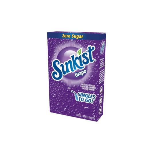 Sunkist Grape Singles To Go Drink Mix 6-Pack (15g) - America