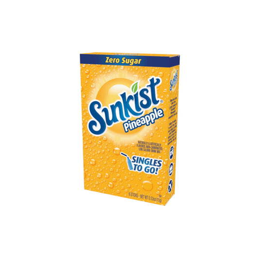 Sunkist Pineapple Zero Sugar Singles to Go (15g) - America