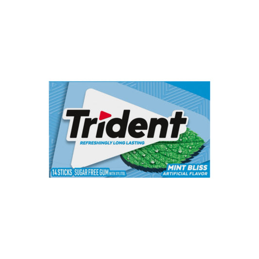 Trident Mint Bliss Sugar Free Gum 14-Sticks (31g) - America