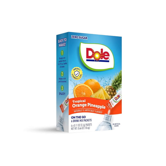 Dole On The Go Tropical Orange Pineapple Drink Mix 6-Pack (16.2g) - America