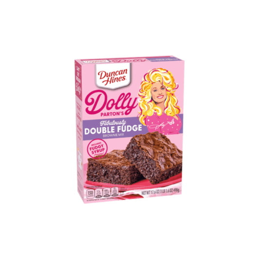 Duncan Hines Dolly Parton Fabulously Double Fudge Brownie Mix (498g) - America