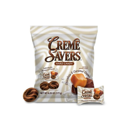 Creme Savers Chocolate & Caramel Creme Hard Candy Peg Bag (177g) - Canada