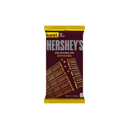 Hershey’s Milk Chocolate with Almonds Giant Bar (208g) - America