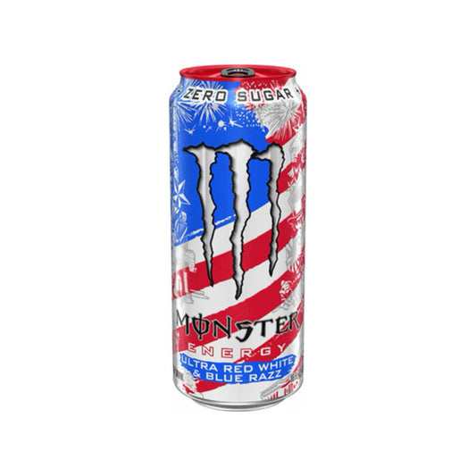 Monster Energy Ultra Red White & Blue Razz Can (473ml) - America
