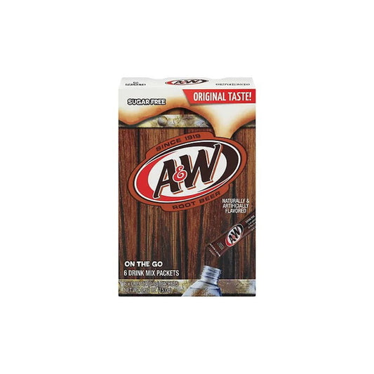 A&W On The Go Root Beer Drink Mix 6-Pack (15g) - America
