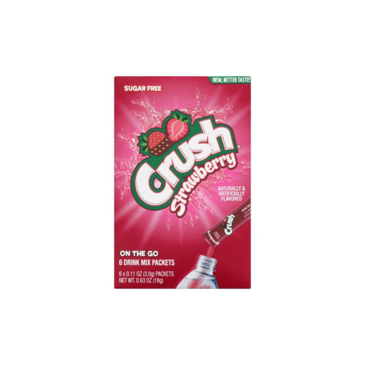 Crush On The Go Strawberry Drink Mix 6-Pack (18g) - America