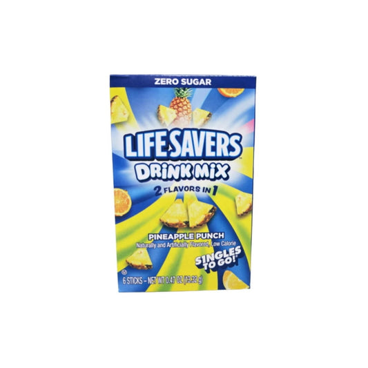 Lifesavers Singles To Go Pineapple Punch Drink Mix 6-Pack (13.32g) - America