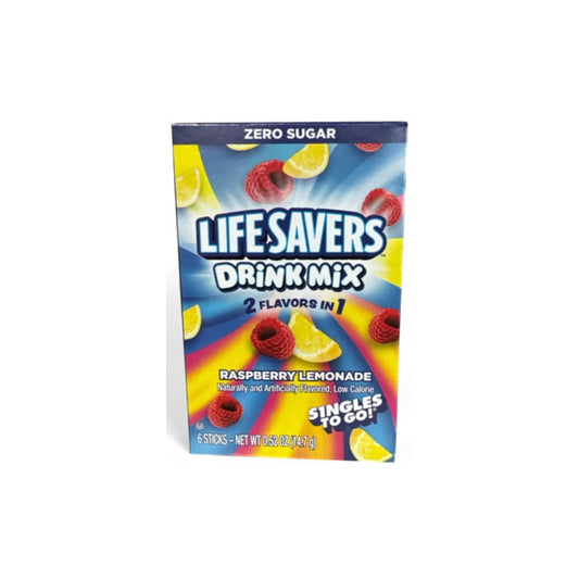 Lifesavers Singles To Go Raspberry Lemonade Drink Mix 6-Pack (14.7g) - America