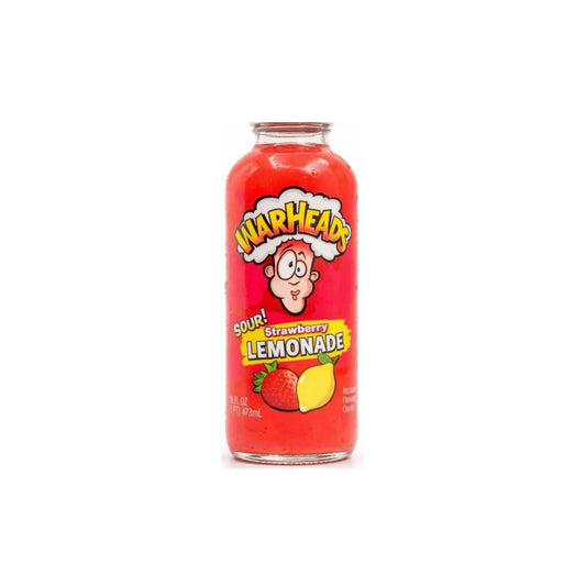 Warheads Sour Strawberry Lemonade Glass Bottle (473ml) - America