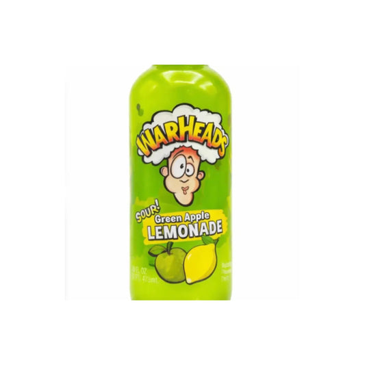 Warheads Sour Green Apple Lemonade Glass Bottle (473ml) - America
