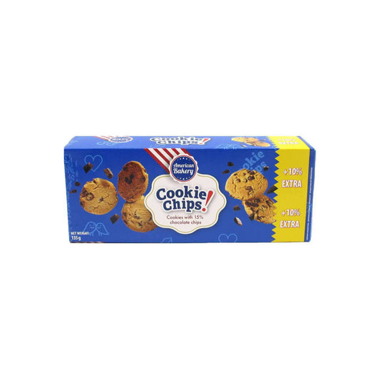 American Bakery Cookie Chips! Chocolate Chip Cookies (135g) - The Netherlands ‼️ BEST BEFORE: 10TH JANUARY 2025 ‼️