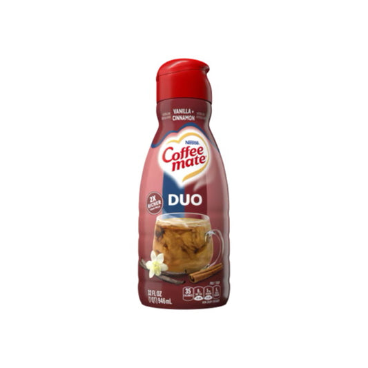Coffee Mate DUO Vanilla + Cinnamon Coffee Creamer (946ml) - America