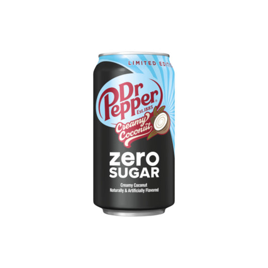 Dr Pepper Creamy Coconut ZERO SUGAR Soda Can (355ml) - America