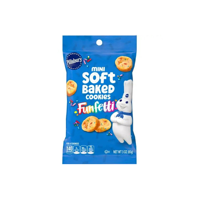Pillsbury Mini Soft Baked Cookies Funfetti Large Bag (85g) - America