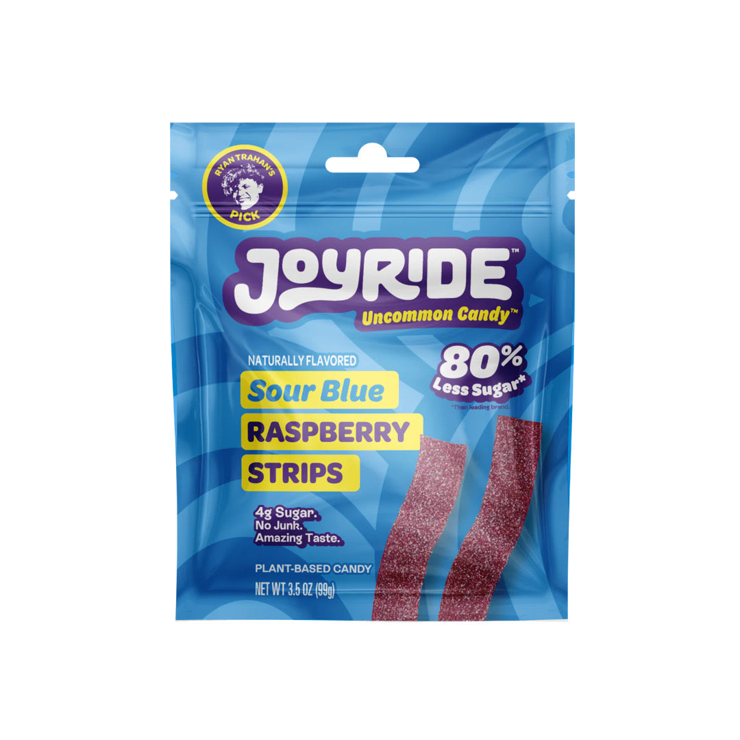 Joyride Sour Blue Raspberry Strips Peg Bag (99g) - America