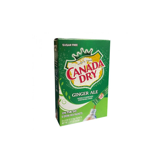 Canada Dry On The Go Ginger Ale Drink Mix 6-Pack (15g) - America