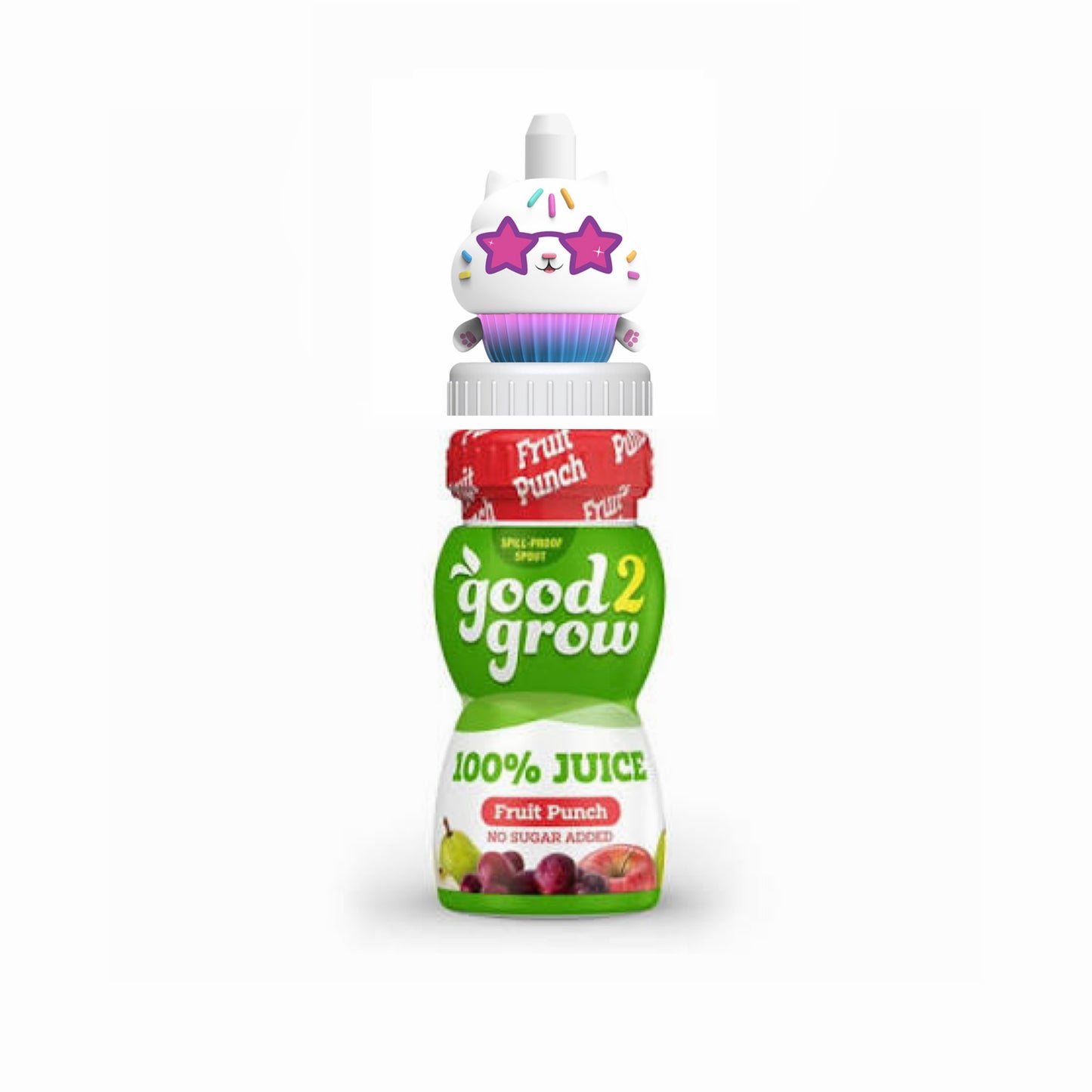 Good 2 Grow Gabby’s Dollhouse [Cakey Cat Sunglasses] 100% Fruit Punch Juice Bottle (177ml) - America