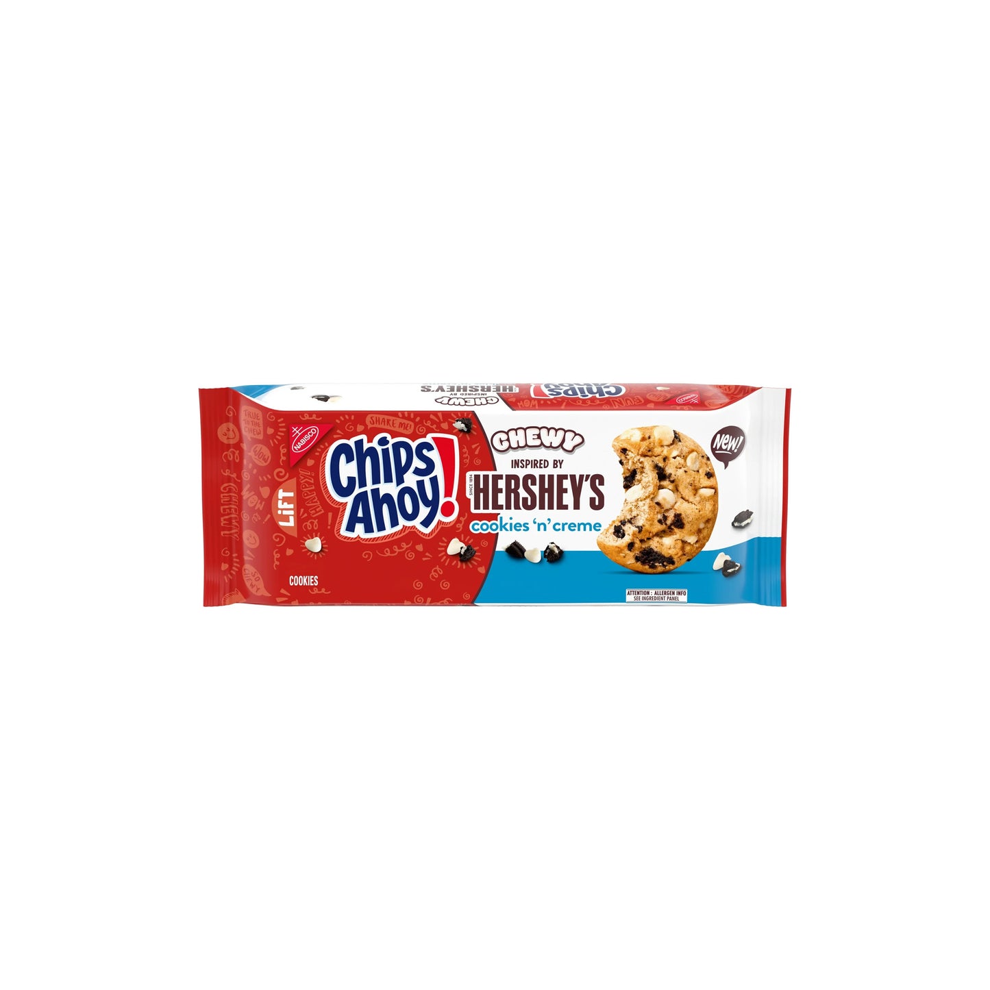 Chips Ahoy! Limited Edition Chewy Hershey’s Cookies ‘n’ Creme Cookies (271g) - America