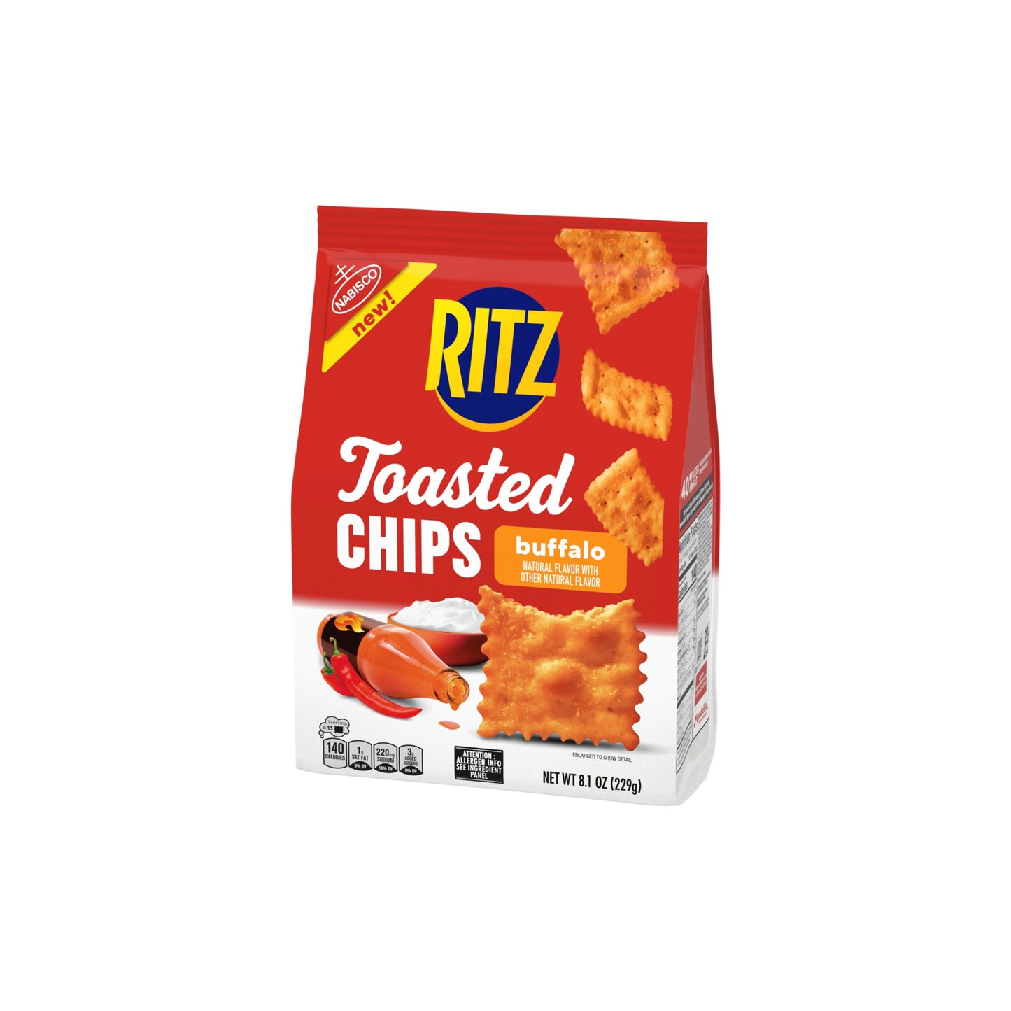 Ritz Toasted Chips Buffalo Crackers (229g) - America