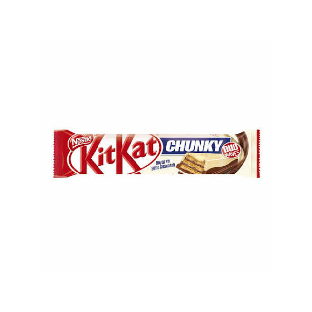 Kit Kat Chunky Duo Waves Milk & White Chocolate Bar (38g) - Turkey
