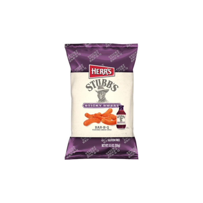 Herr's Stubb's Sticky Sweet Bar-B-Q Curls (35g) - America