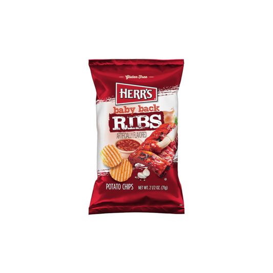 Herr's Baby Back Ribs Potato Chips (71g) - America