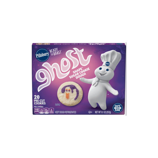 Pillsbury Ready To Bake Ghost Shape Sugar Cookie Dough (257g) - America (PLEASE READ DESCRIPTION)