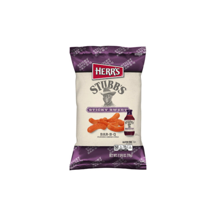 Herr's Stubb's Sticky Sweet Bar-B-Q Curls (78g) - America