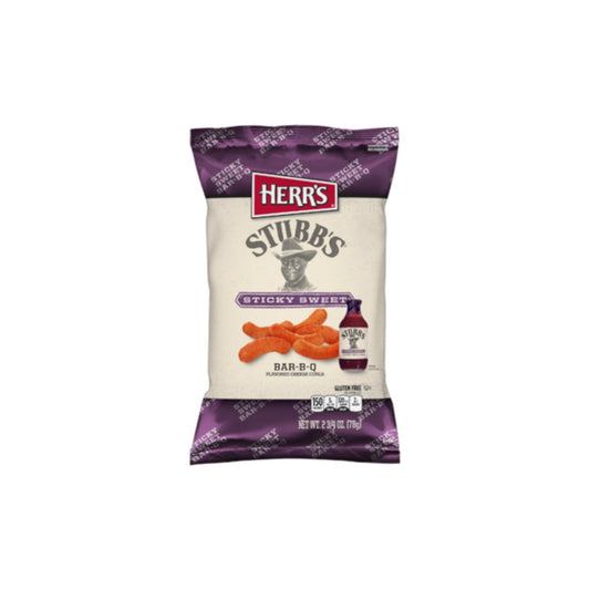 Herr's Stubb's Sticky Sweet Bar-B-Q Curls (78g) - America