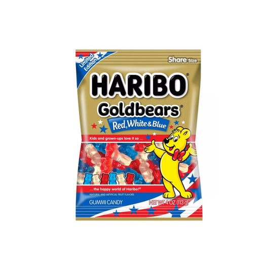 Haribo Limited Edition Goldbears Red, White & Blue Peg Bag (113g) - America