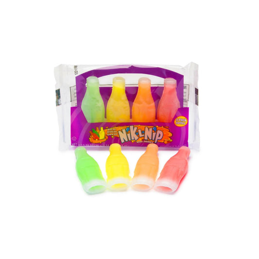 Nik-L-Nip Wax Bottles Mini Drinks 4-Pack (39g) - America