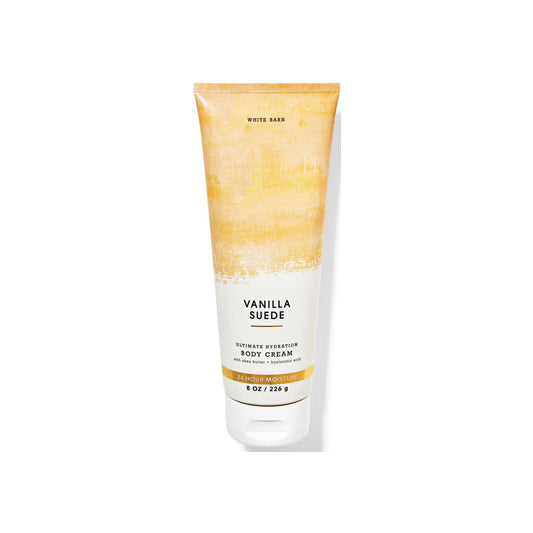 Bath and Body Works White Barn Vanilla Suede Ultimate Hydration Body Cream (226g) - American