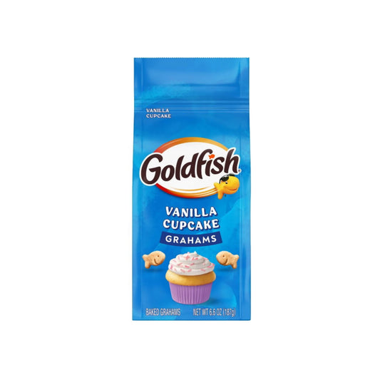 Pepperidge Farm Goldfish Grahams Vanilla Cupcake Baked Graham Snacks (187g) - America