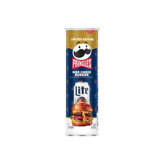 Pringles x Miller Lite Limited Edition Beer Cheese Burger Tube (158g) - America