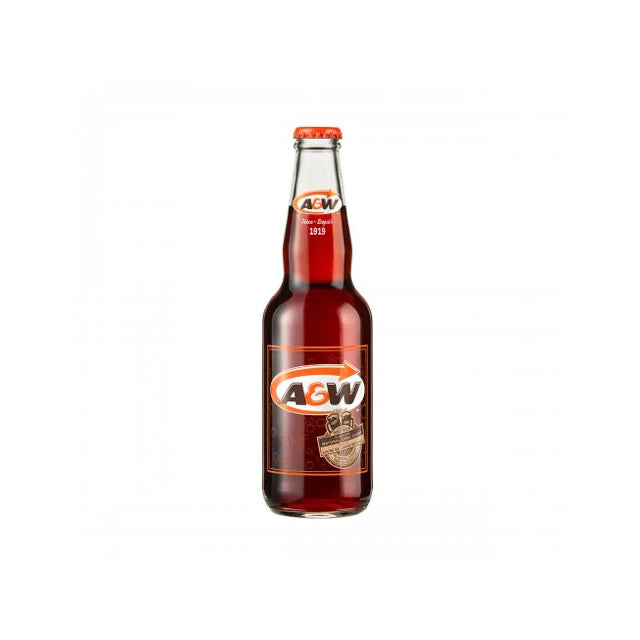 A&W Root Beer Glass Bottle (341ml) - America