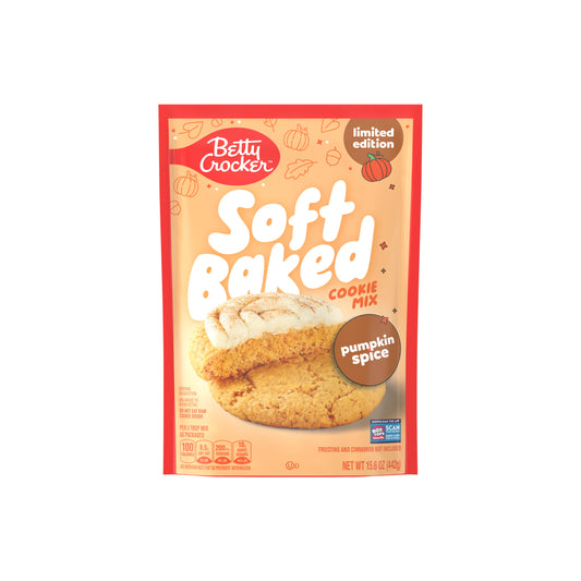 Betty Crocker Limited Edition Pumpkin Spice Soft Baked Cookie Mix (442g) - America