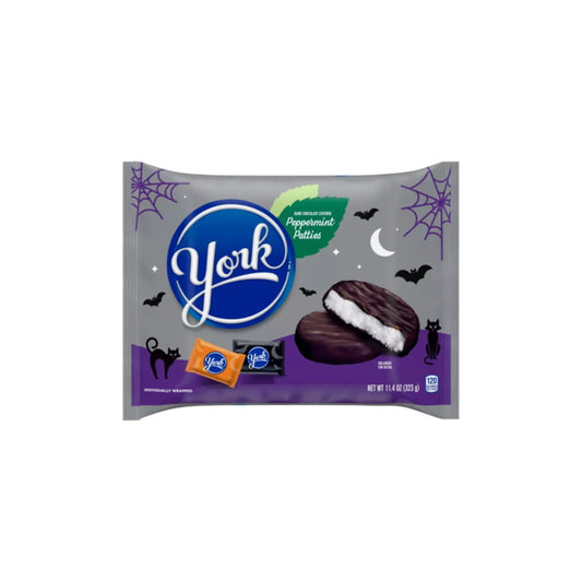York Dark Chocolate Peppermint Patties Halloween Candy Bag (323g) - America