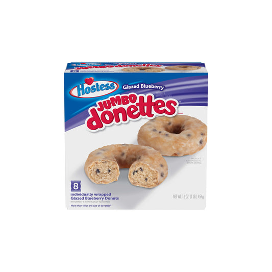 Hostess Jumbo Donettes Glazed Blueberry 8pk (454g) - America