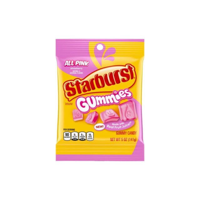 Starburst Gummies All Pink Strawberry Peg Bag (141g) - America