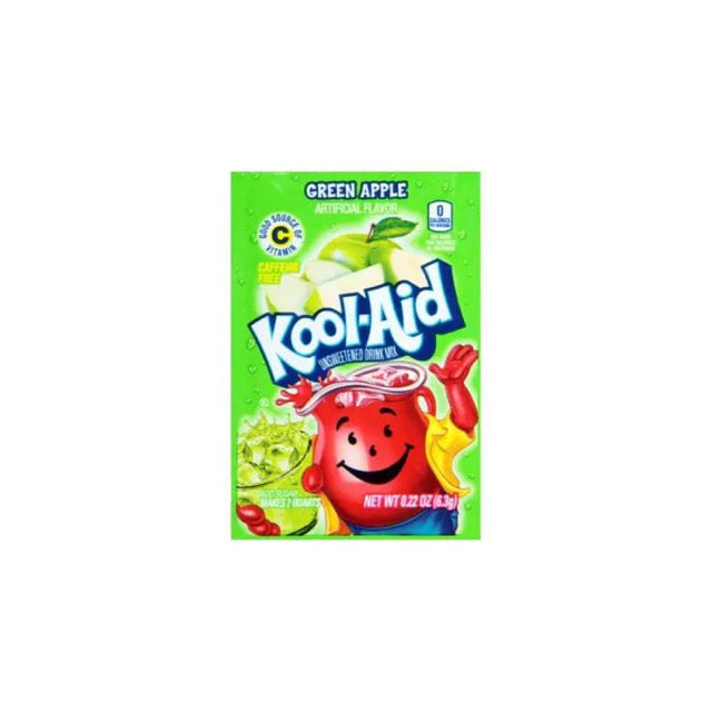 Kool - Aid 2QT Green Apple Drink Mix Sachet (6.5g) - America
