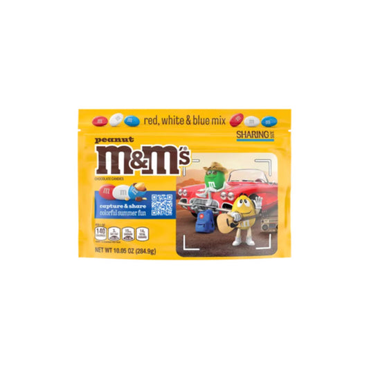 M&M’s Peanut Red, White & Blue Mix Chocolate Candies Sharing Size (284g) - America