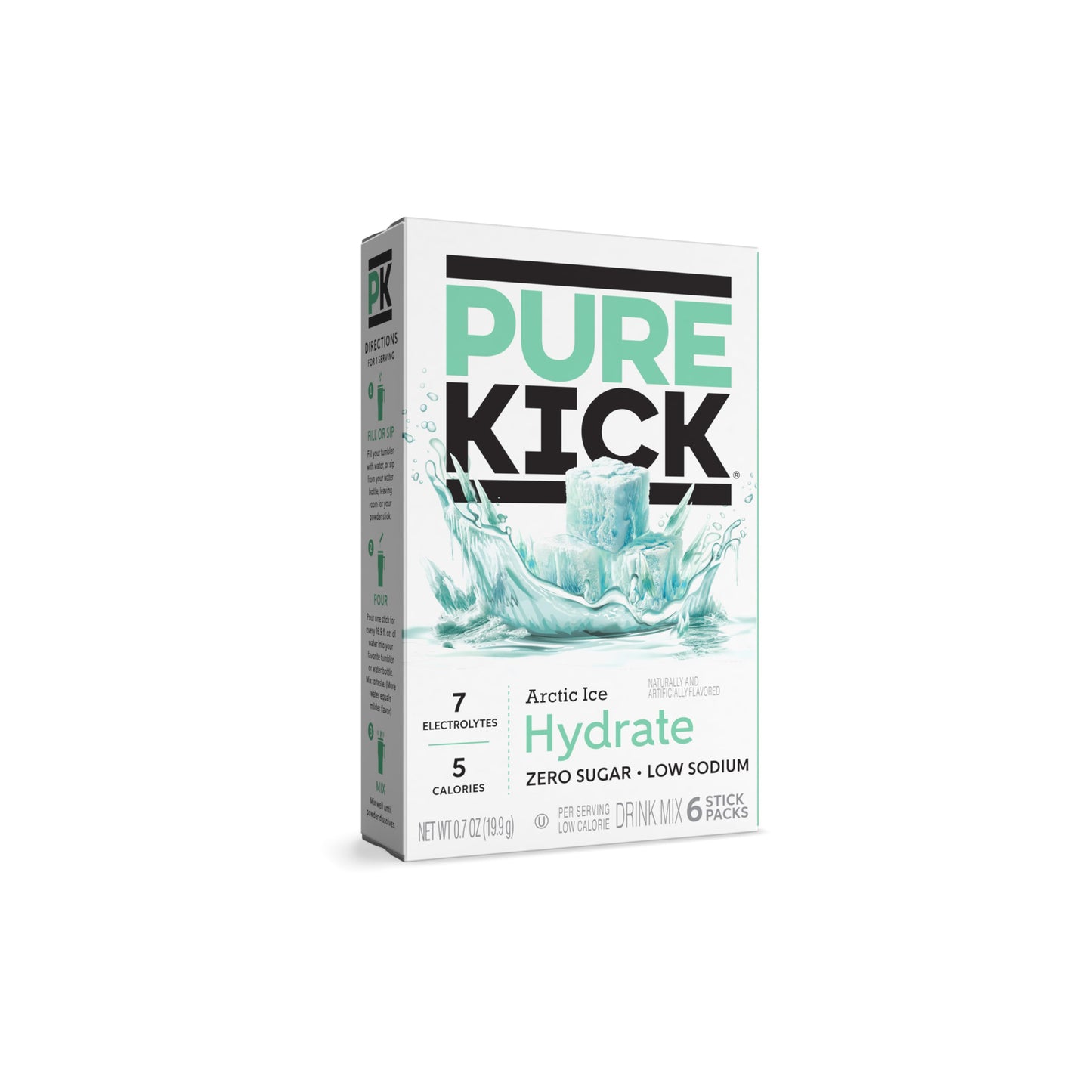 Pure Kick Hydrate Singles To Go Artic Ice  (15g) - America